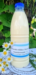 BIO kravské mléko nepasterované (1l)